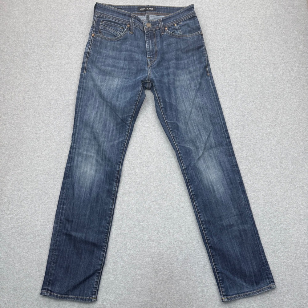 Mavi Jeans Straight Leg Mens 29/32 Casual Americana Medium Wash Denim ASU11707